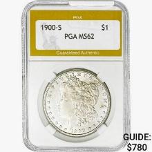 1900-S Morgan Silver Dollar PGA MS62