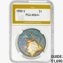 1900-S Morgan Silver Dollar PGA MS64+