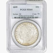 1899 Morgan Silver Dollar PCGS MS64