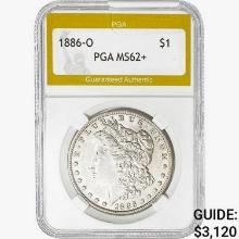 1886-O Morgan Silver Dollar PGA MS62+