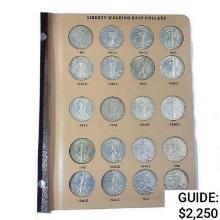 1941-1947 Walking Half Dollar Book (20 Coins)  GEMBU