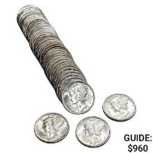 [41] 1942 Mercury Silver Dime Roll