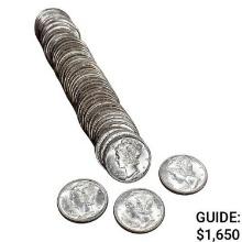 [50] 1944-S Mercury Silver Dime Roll