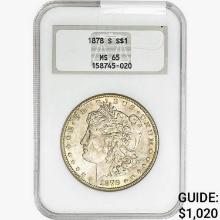 1878-S Morgan Silver Dollar NGC MS65