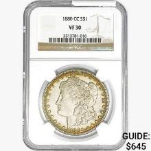 1880-CC Morgan Silver Dollar NGC VF30