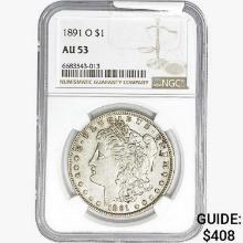 1891-O Morgan Silver Dollar NGC AU53