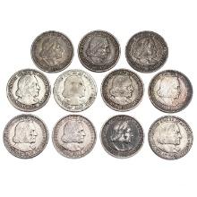 1893 Columbian Half Dollar Collection [11 Coins]