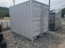 10' Portable Office / Storage Container w/ Man Door & Window