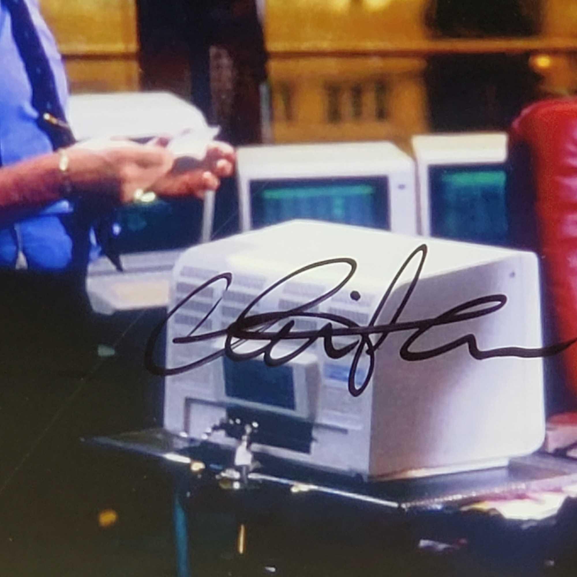 Signed MIchael Douglas and Charlie Sheen Wall Street Photo with COA