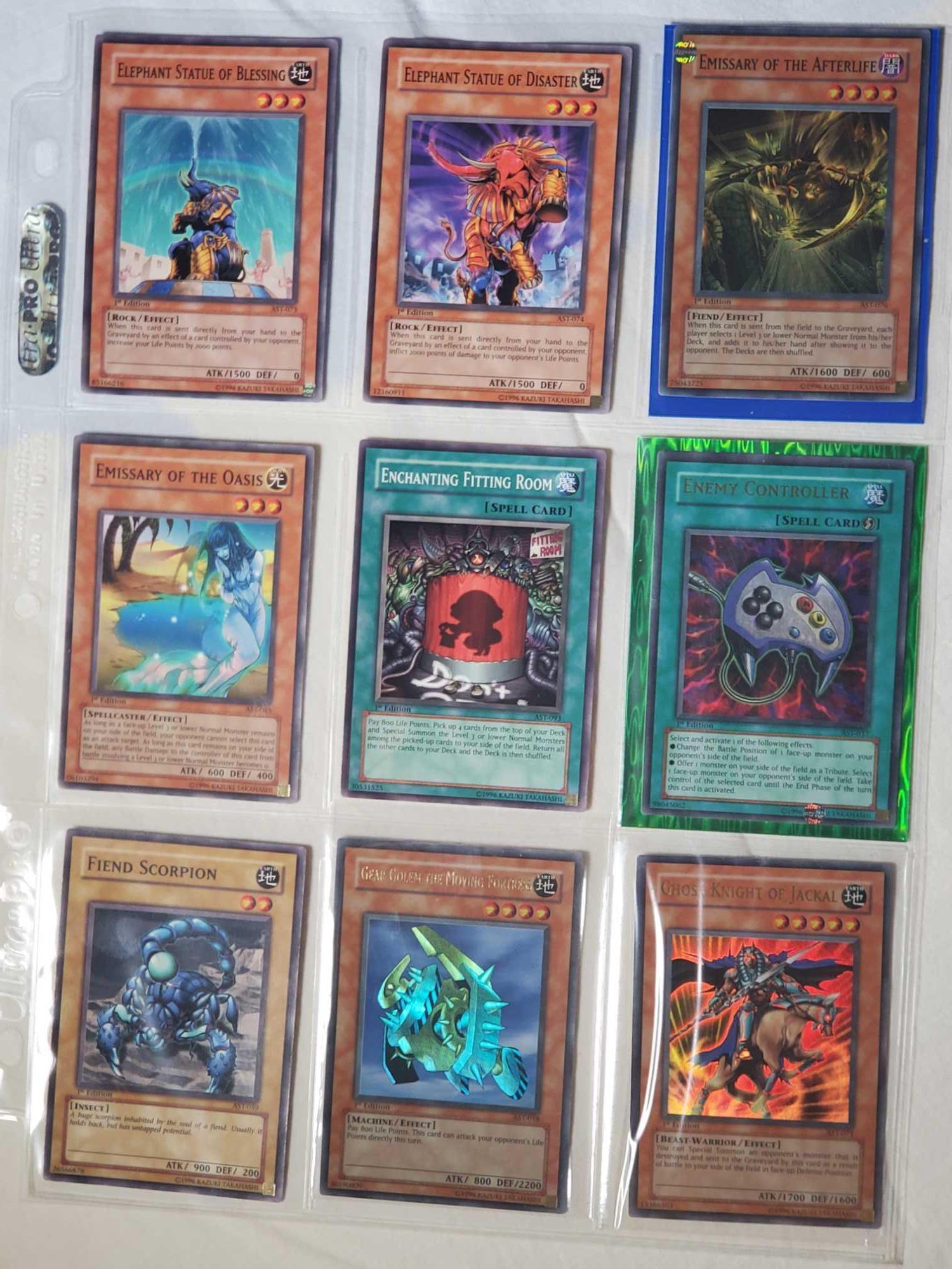 Full Set of 112 First Edition Yu-Gi-Oh! 2004 Ancient Sanctuary AST Trading Cards