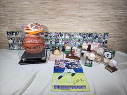 Collection of Signed Baseballs, Basketball, & More