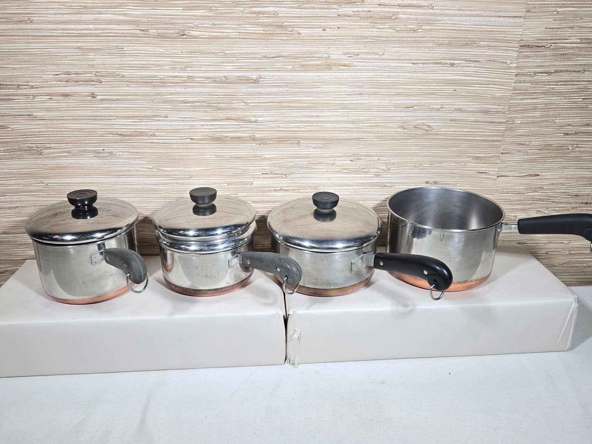 Vintage Revere Ware with Copper Bottoms