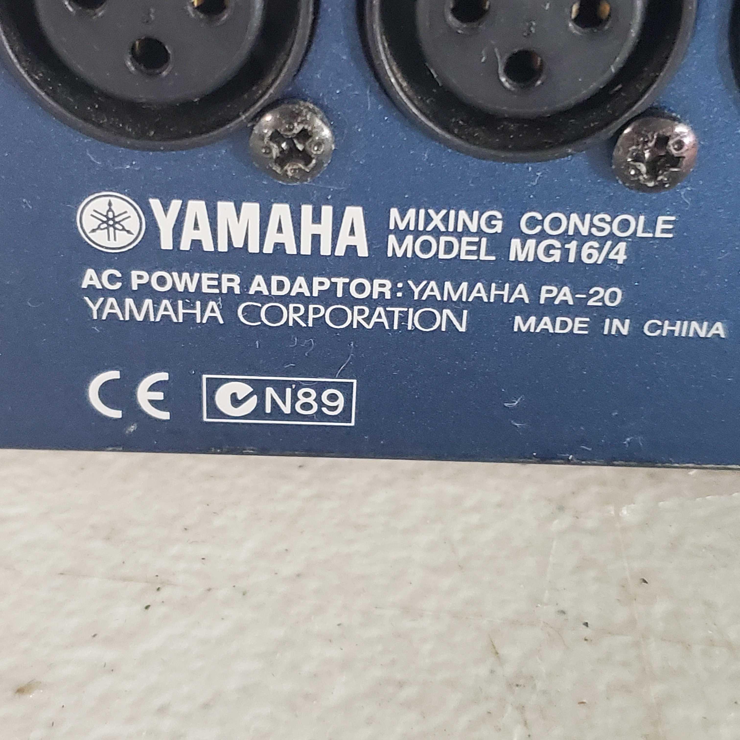 Yamaha MG16/4 Analog Recording Mixer (No Power Supply)
