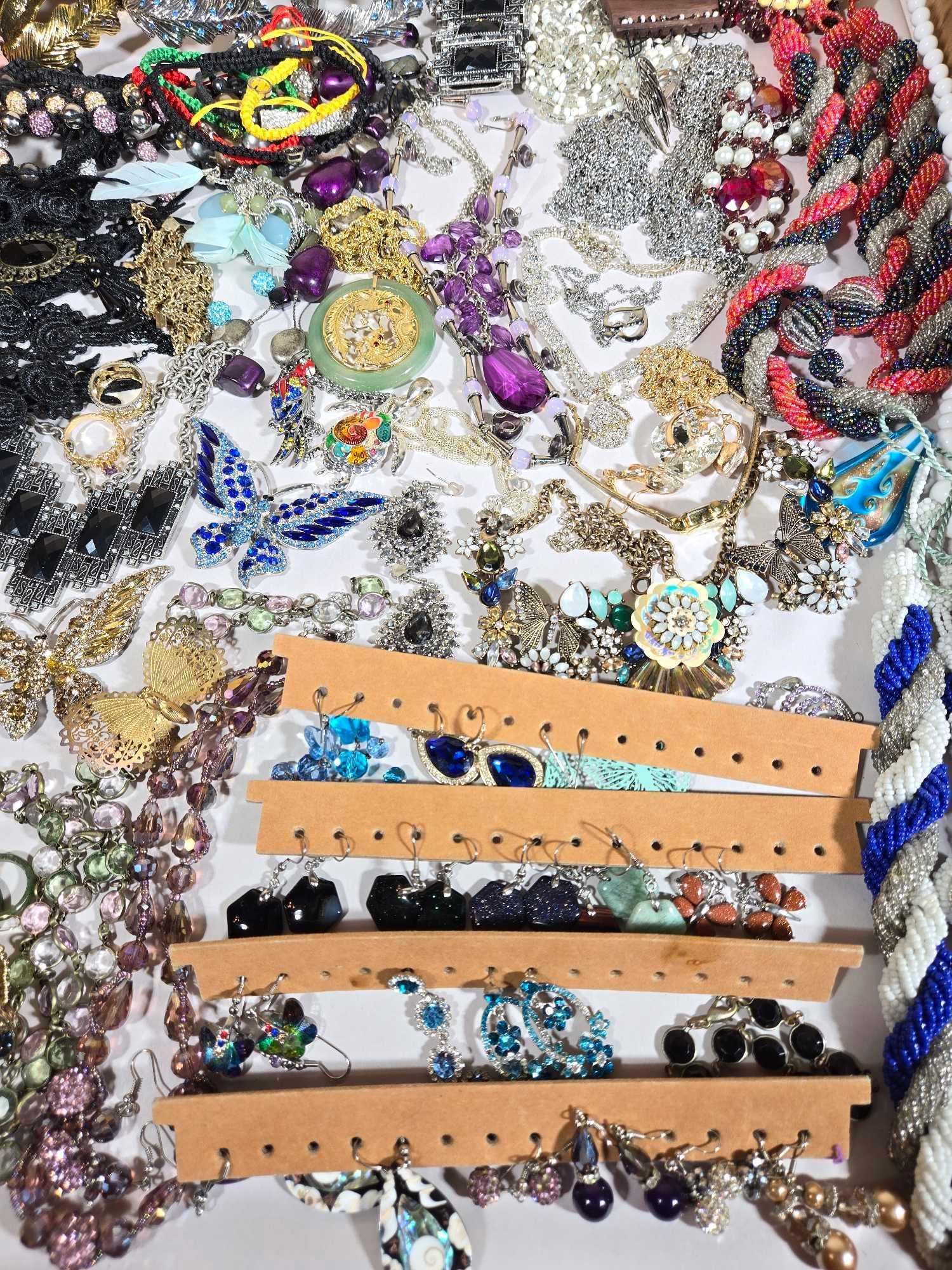 Full Tray of Contemporary Costume Jewelry