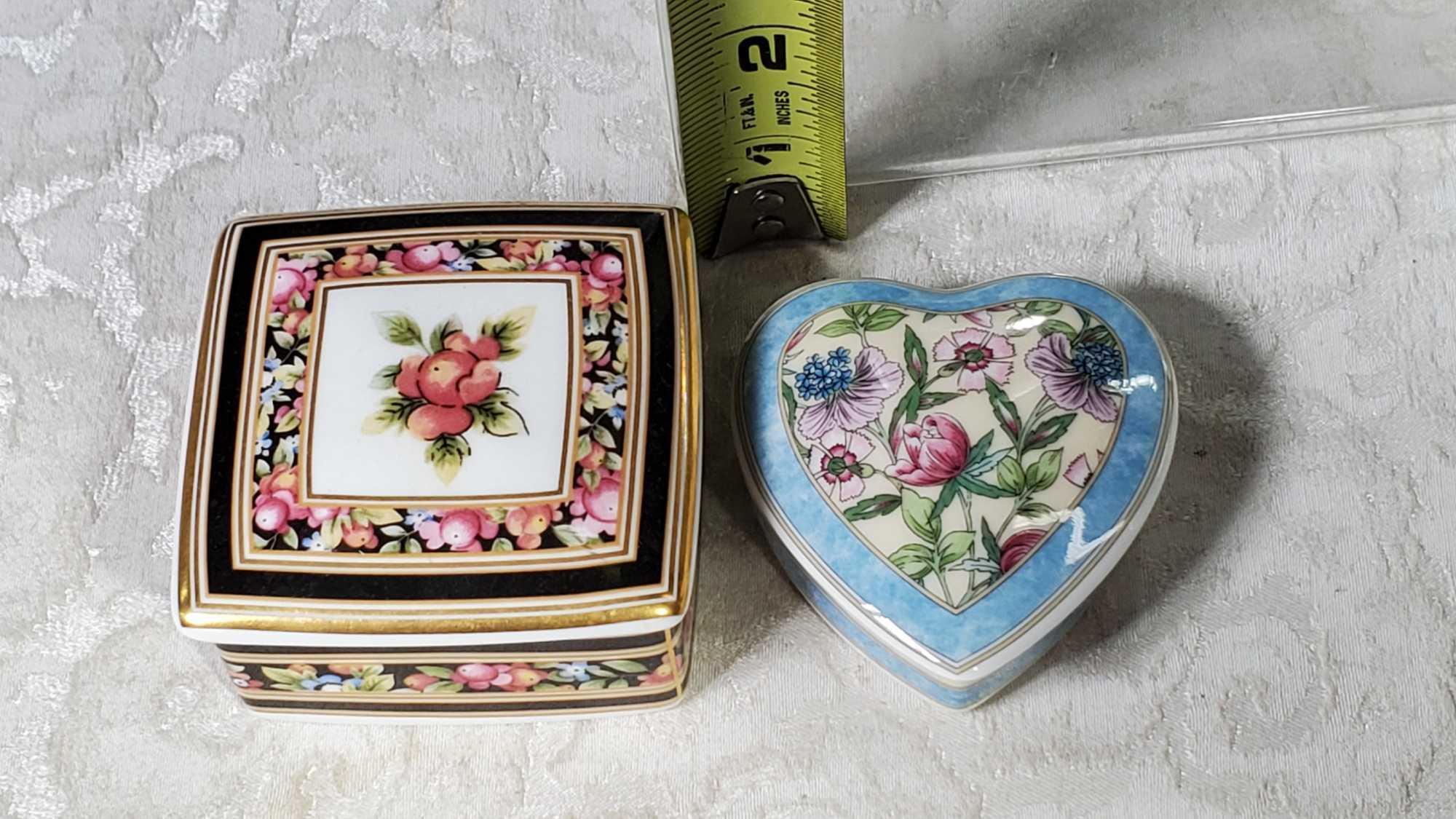 Herend, Tiffany & Co, and Wedgwood Trinket Boxes and Mini-Figures