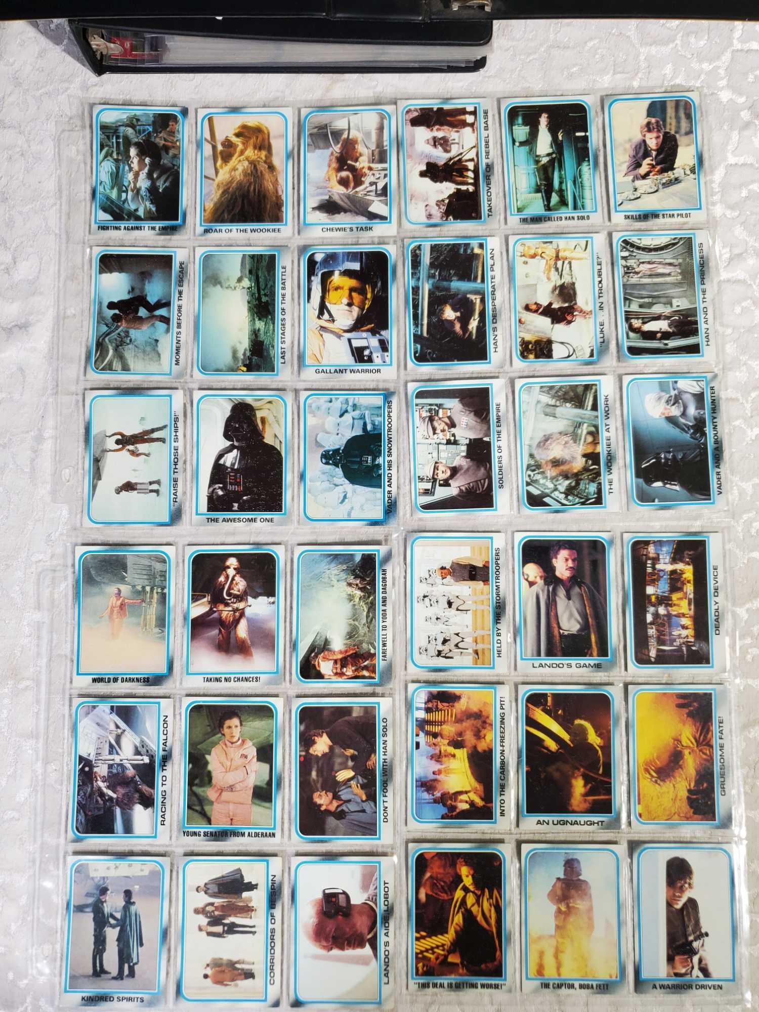Large Collection of Star Wars The Empire Strikes Back, and Star Wars Galaxy Trading Cards