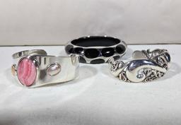 3 Sterling Silver Bracelets Incl. Jay King Desert Rose Trading Co.