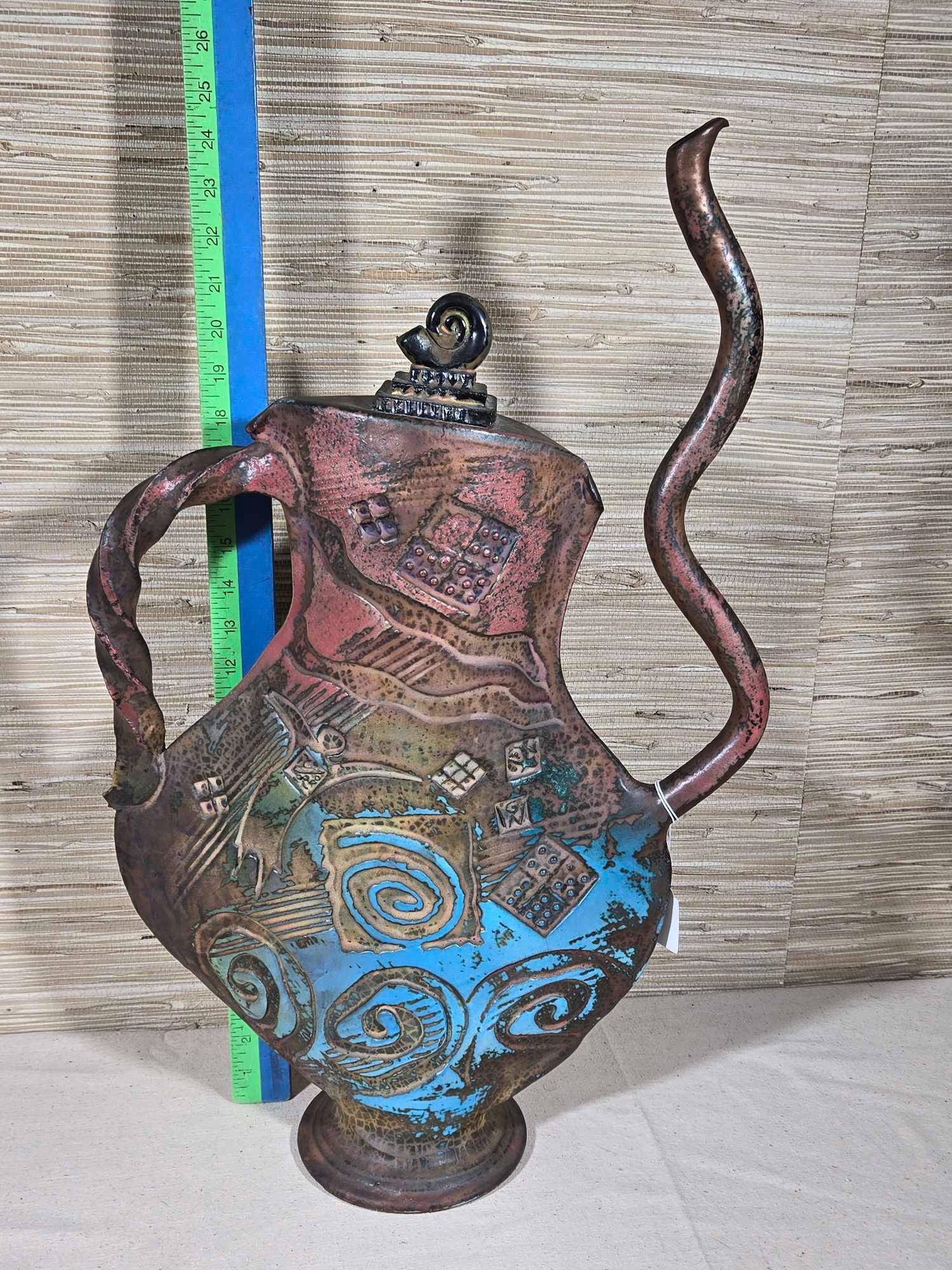 Fabulous Art Pottery Sculpture in the Form of a Teapot