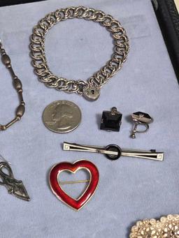 Vintage Sterling Silver & .830 Silver Jewelry