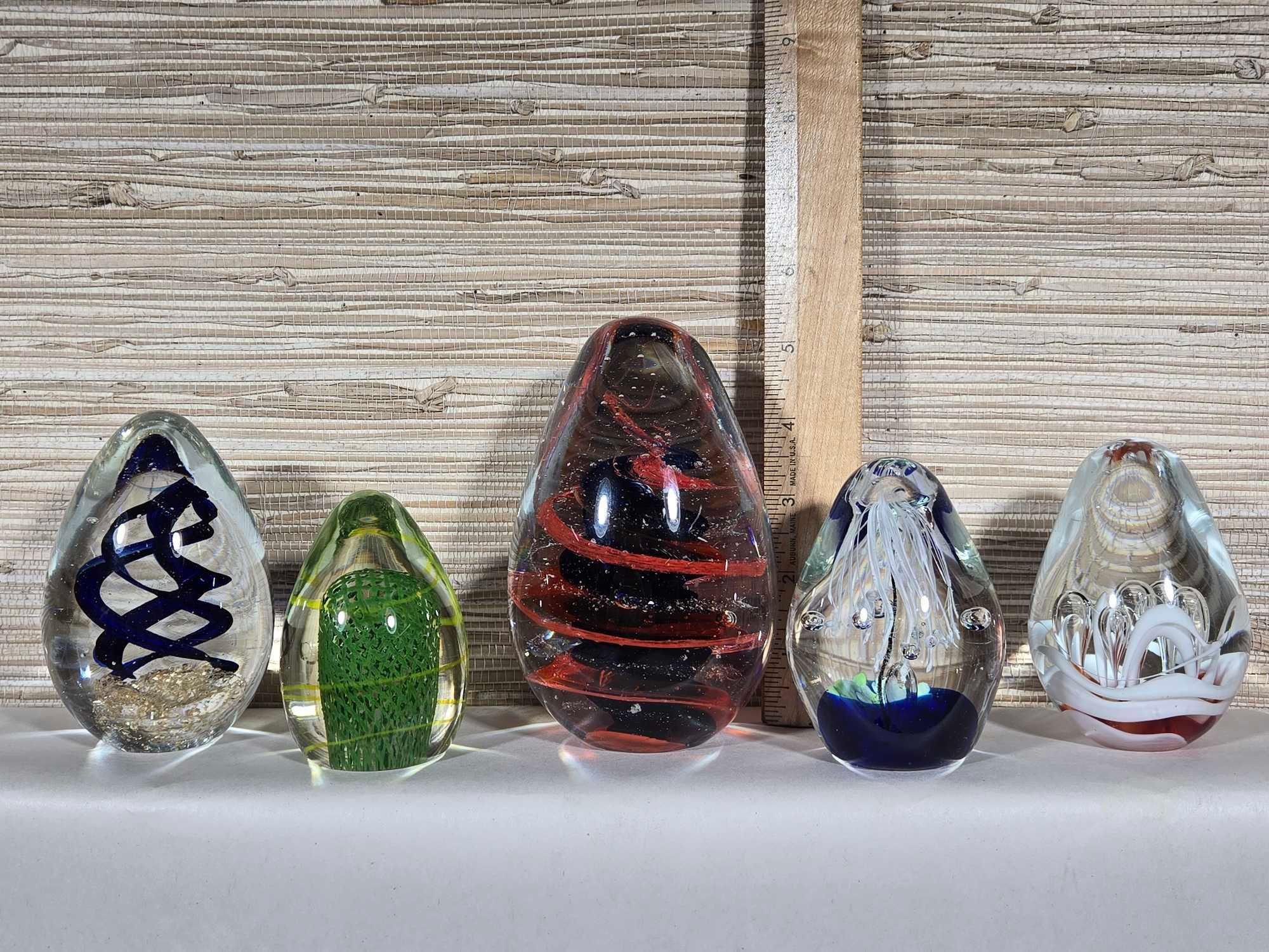 15 Art Glass Paperweights