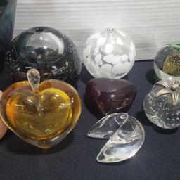 Collection Of Art Glass Paperweights And More