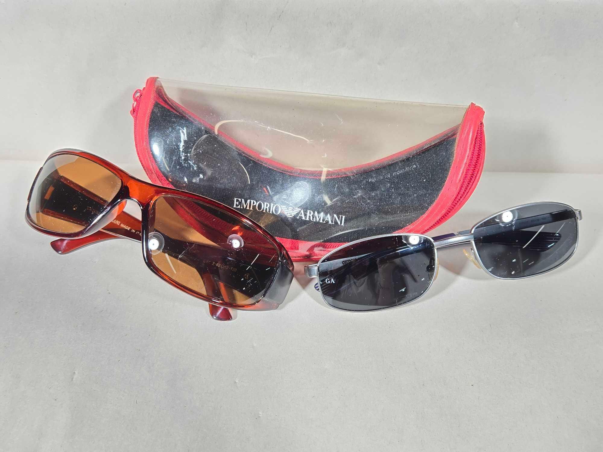 4 Pair of Pre-Owned Men's Sunglasses Incl. Oakley, Armani, & Timberland