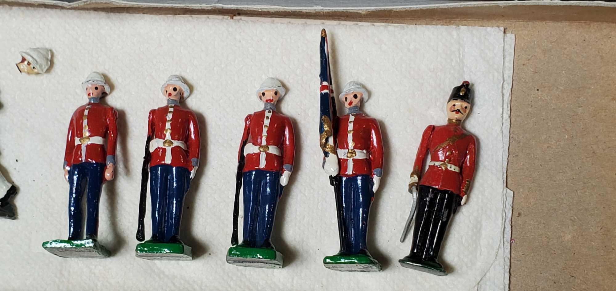 2 Boxes of Vintage Hand Painted Toy Soldiers