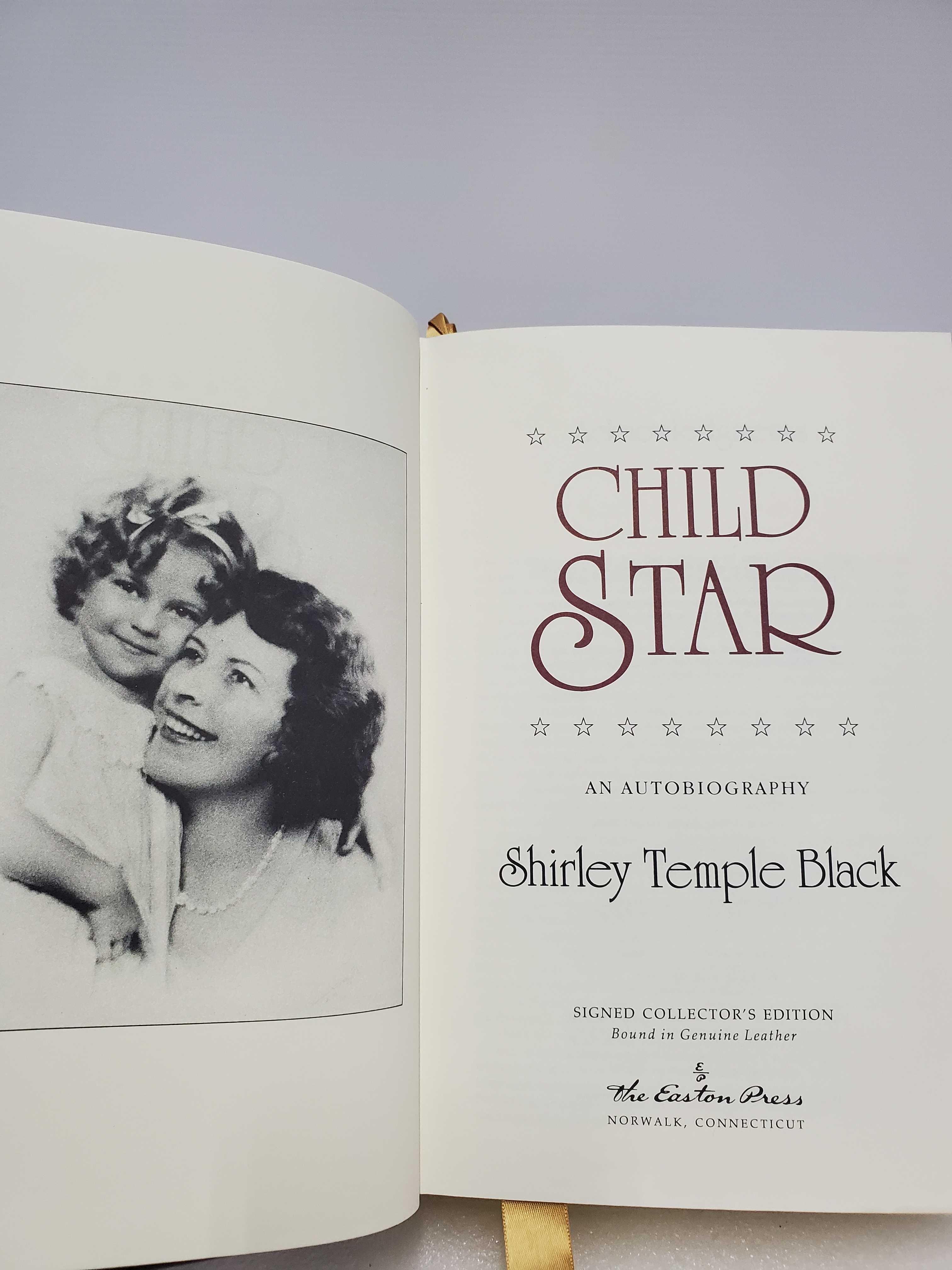 1988 Signed Limited Edition 4793/5000 Leather Bound Easton Press Shirely Temple "Child Star"