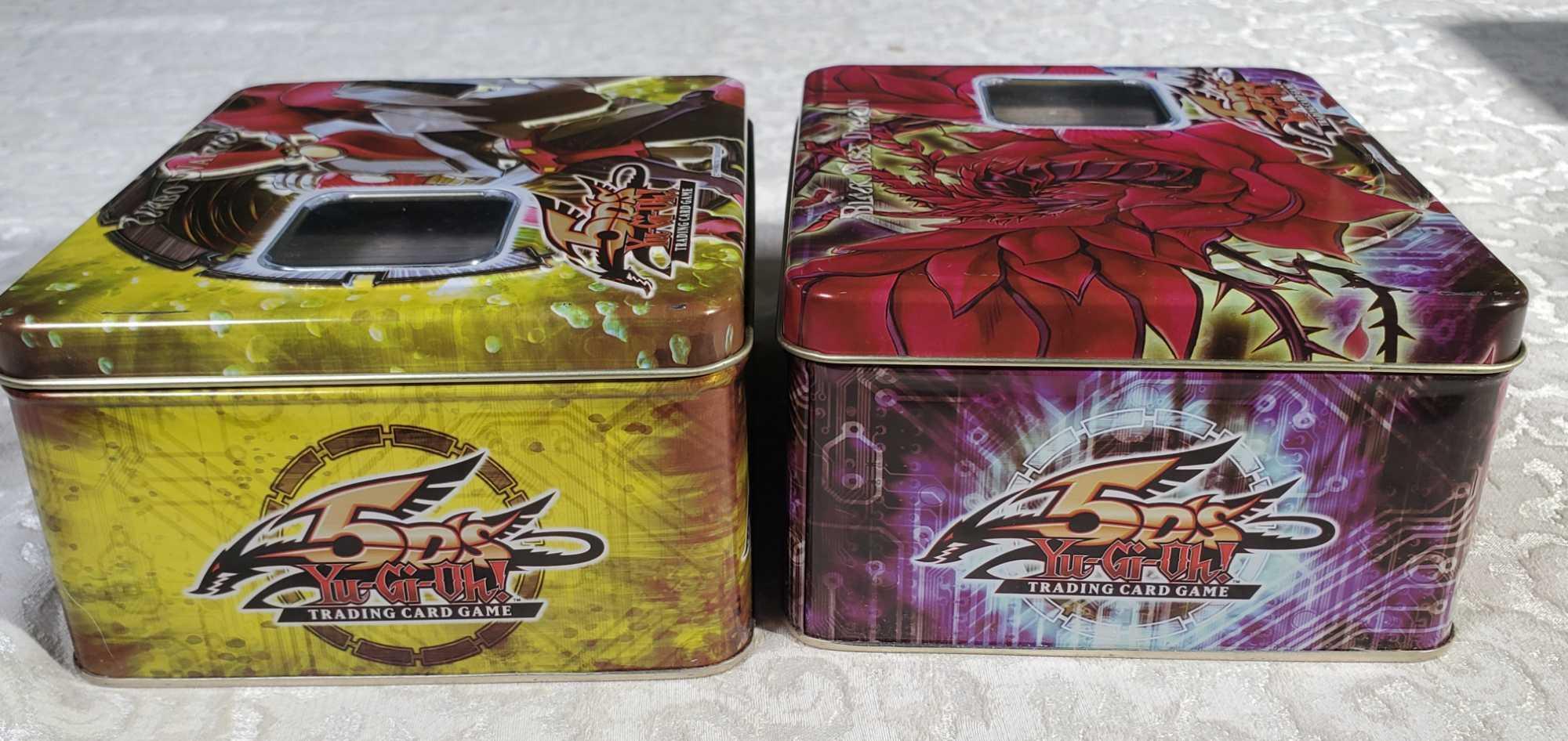 8 Yu-Gi-Oh! Collector Tins with Cards - 4 5DS and 4 Shonen Jump's - Series 2, 5 and 6, 2005-2009