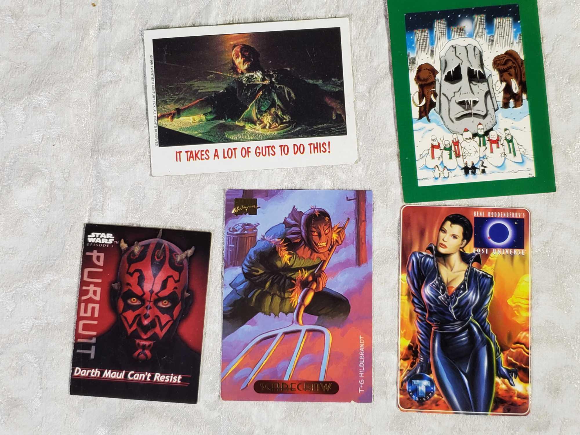 Several Albums of Mixed Collector Cards - Gremlins, Batman, Dune, Jaws and More