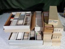 Boxes of 1980s and 1990s Basebal Cards
