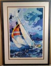 Limited Edition Serigraph AP XXXVIII/L Wayland Moore "Sail Boat Race"