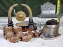 Case Lot of Antique Oddities and Desk Items