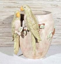 Vintage Ceramic Parrot Planter