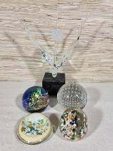 Vintage Art Glass Paperweights