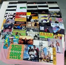60 Hip Hop/Funk/Rap and Related Vinyl Record Albums, Most 12" Singles, Some Promo