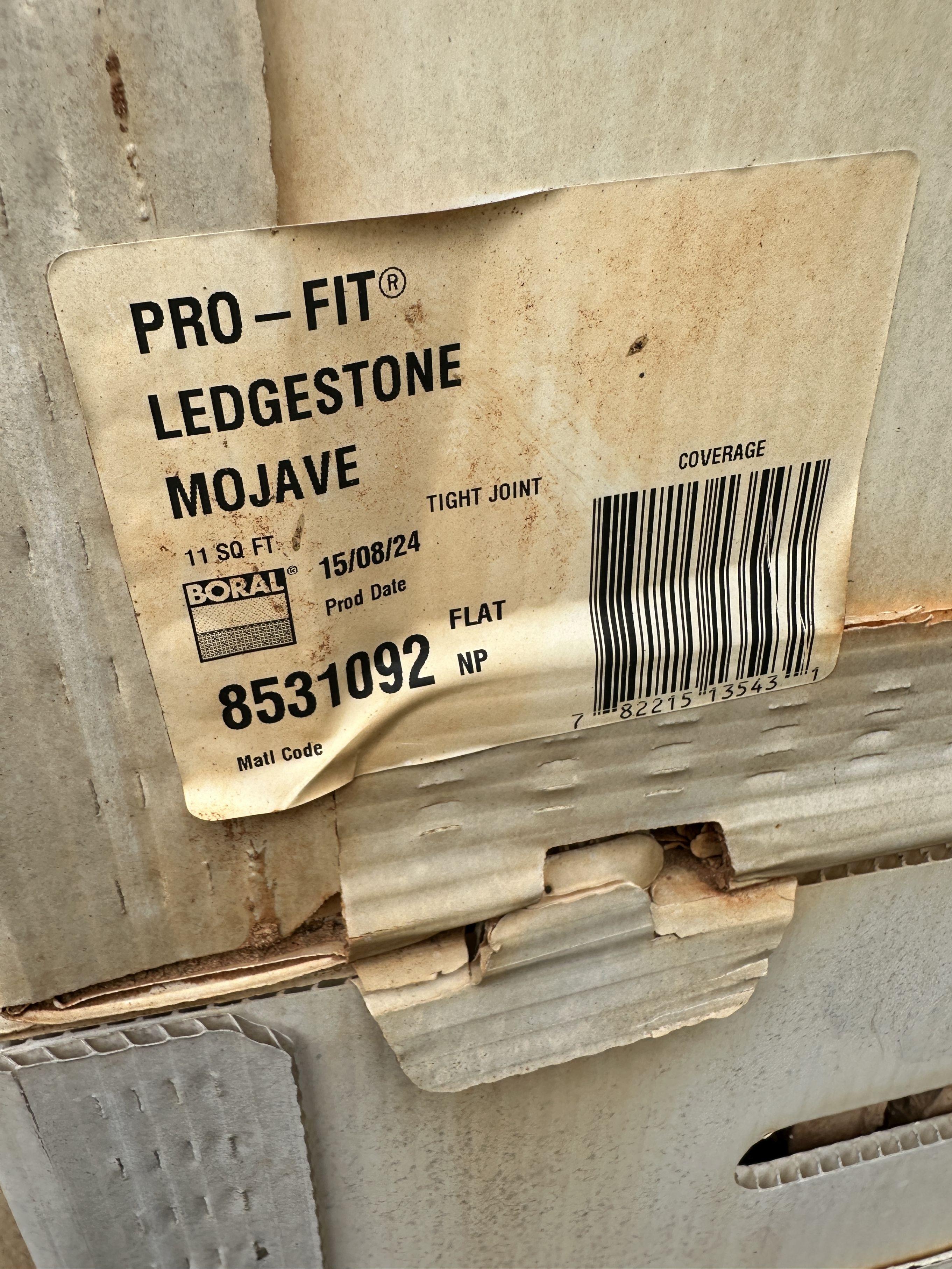 4 Boxes Full of Stone/Pro Fit Ledgestone Mojave (Local Pick Up Only)