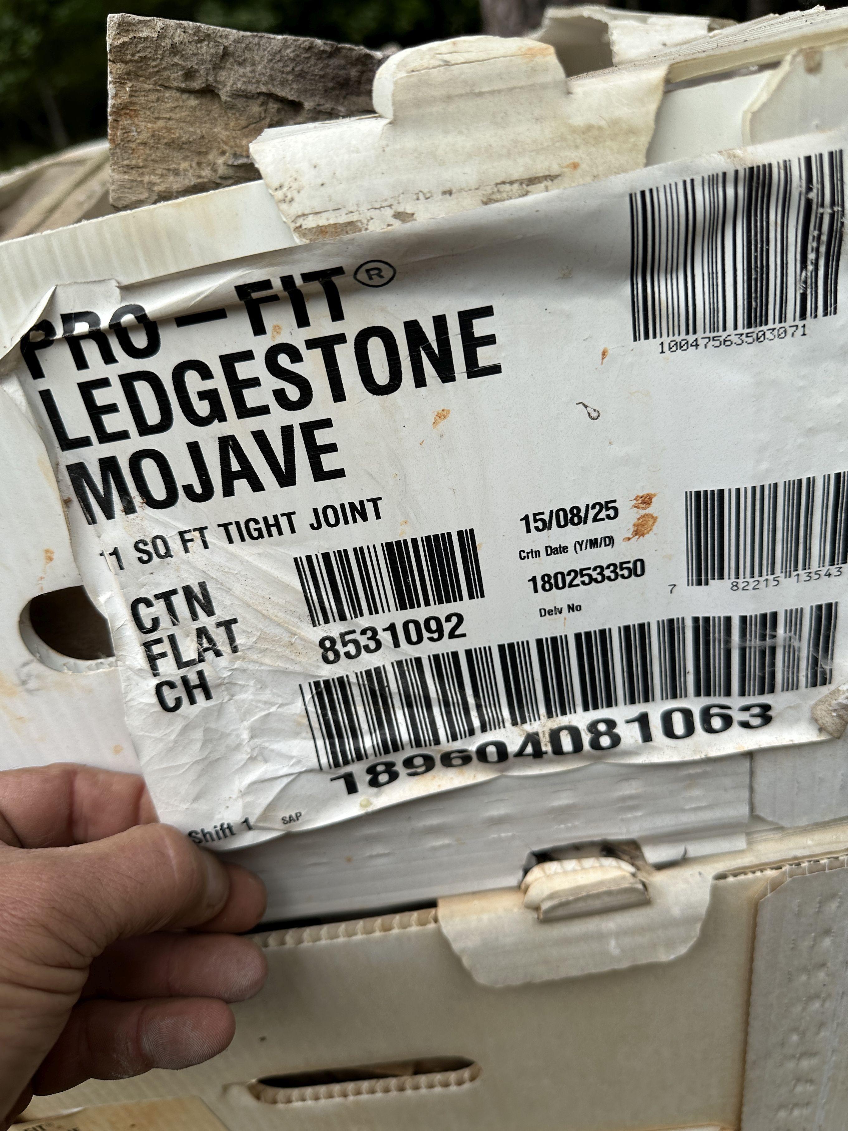 4 Boxes Full of Stone/Pro Fit Ledgestone Mojave (Local Pick Up Only)