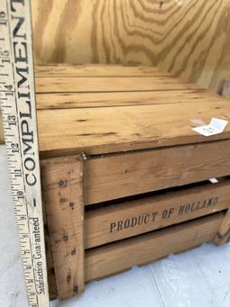 Vintage Product of Holland Décor Crate with Lid