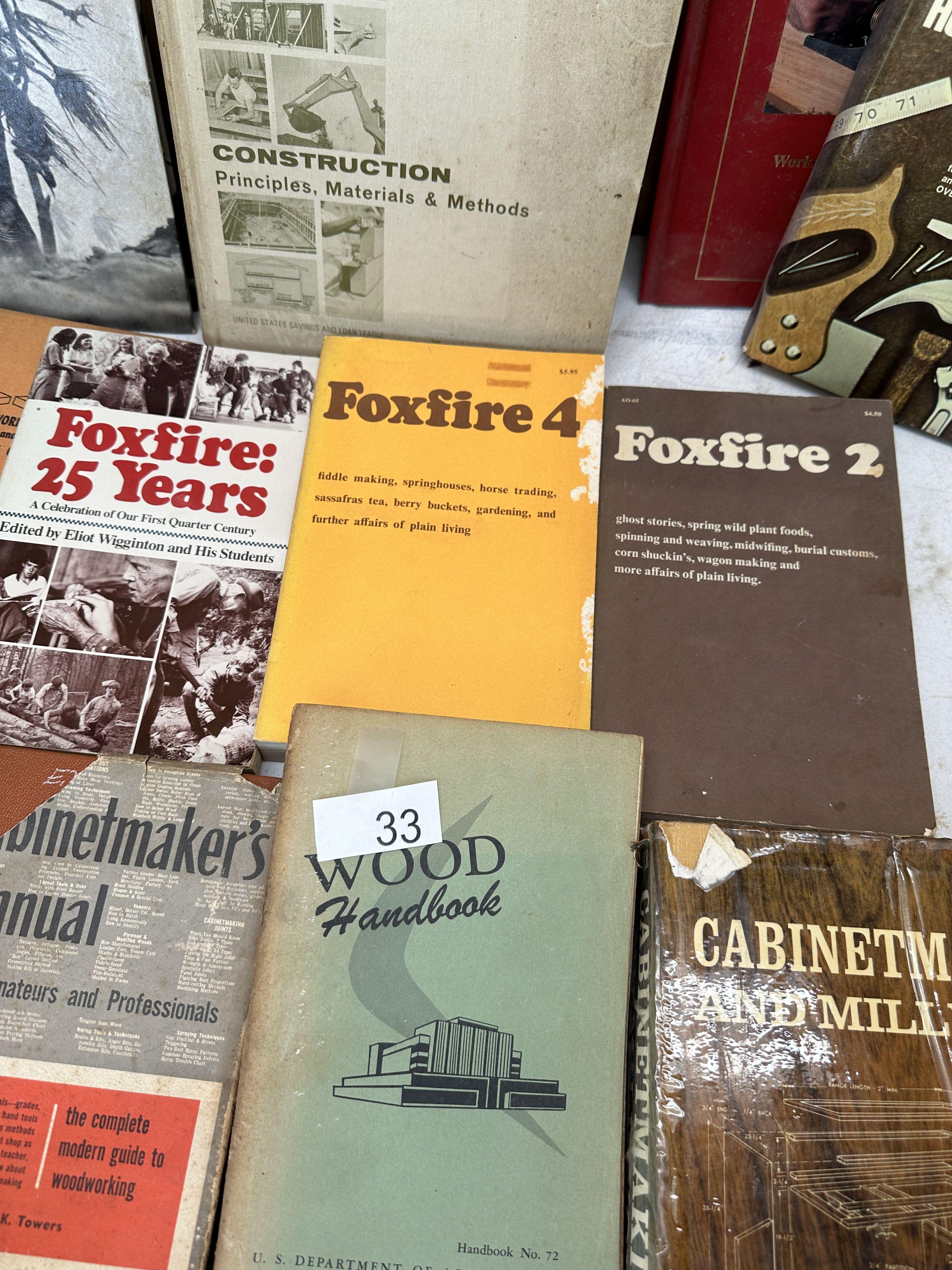 Box Lot/How To Books, Foxfire Books, Handyman Guides, ETC