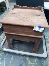 Wooden End table/with storage