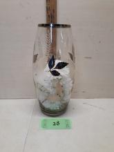 Vintage Silver Leafed Vase