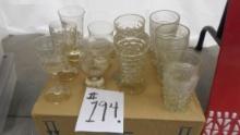 glasses, various drinking glases and stemware