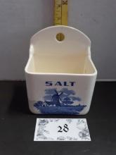 Vintage Blue and White Salt Box