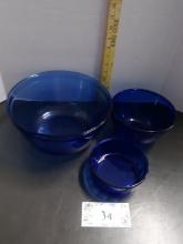Cobalt Blue Mixing Bowls