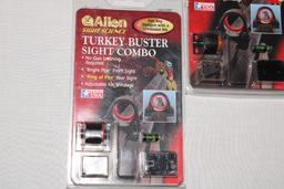 (3) Allen Turkey Buster Sight Combos, Book and Rangefinder