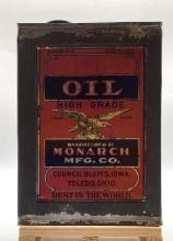 Monarch High Grade Oil Quart Can w/ Eagle