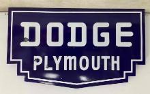 1920's Dodge Plymouth Porcelain Sign