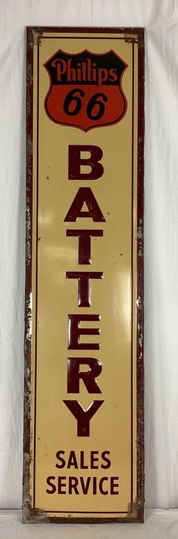 Phillips 66 Battery Sign w/ Shield