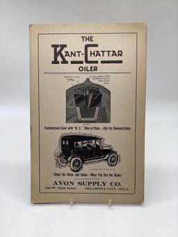 1900's Kant-Chatter Oil Poster Avon Auto Supply OKC
